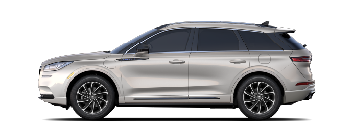 A 2022 Lincoln Corsair Grand Touring is shown in Ceramic Pearl | Klaben Lincoln in Kent OH