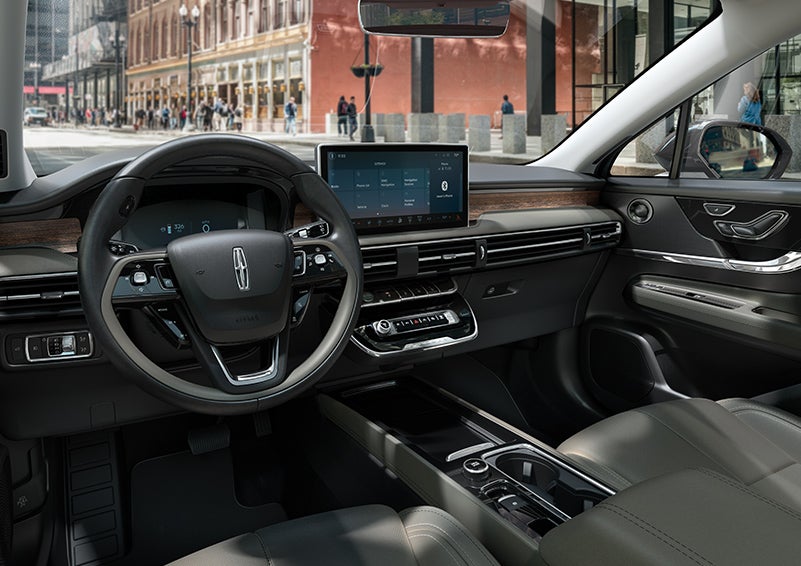 The interior dashboard of 2024 Lincoln Corsair® SUV is shown here. | Klaben Lincoln in Kent OH