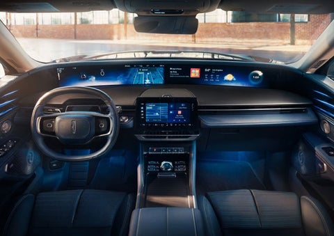 The panoramic display is shown in a 2025 Lincoln Nautilus® SUV. | Klaben Lincoln in Kent OH