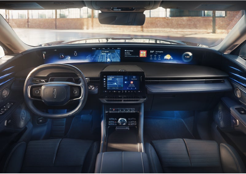 The panoramic display is shown in a 2026 Lincoln Nautilus® SUV. | Klaben Lincoln in Kent OH