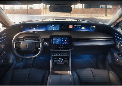 The panoramic display is shown in a 2026 Lincoln Nautilus® SUV. | Klaben Lincoln in Kent OH